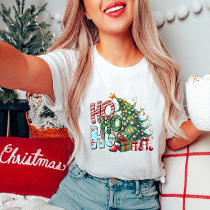 Ho Ho Ho Tree T-Shirt de Natal