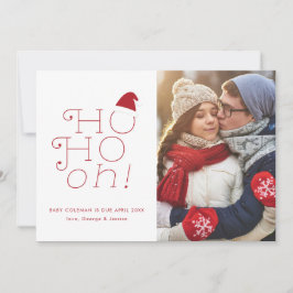 Ho Ho oh anúncio da gravidez do Natal