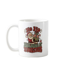 Ho Ho Segurando Tudo Junto Caneca de Café de Natal