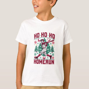 Ho Homerun Baseball Febre Suéter de Natal Feio