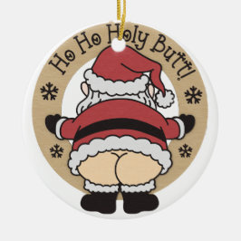 Ho Santo Papai noel Ornamento do Bumbum