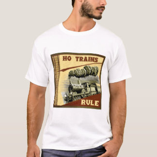 HO t-shirt da regra dos trens