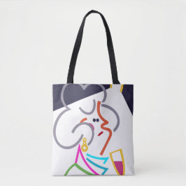 Hobnob Modern Abstrato Art Tote Bag