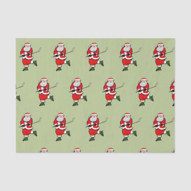 Hockey com papel de tecidos de Natal (Frente )