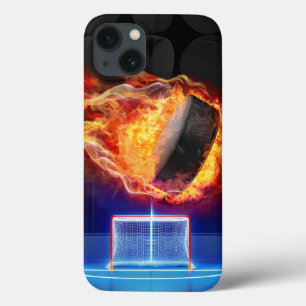 Hockey Puck em Chamas