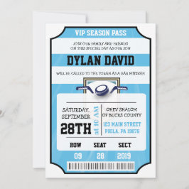 HOCKEY VIP TICKET Bar Bat Mitzvah Convite