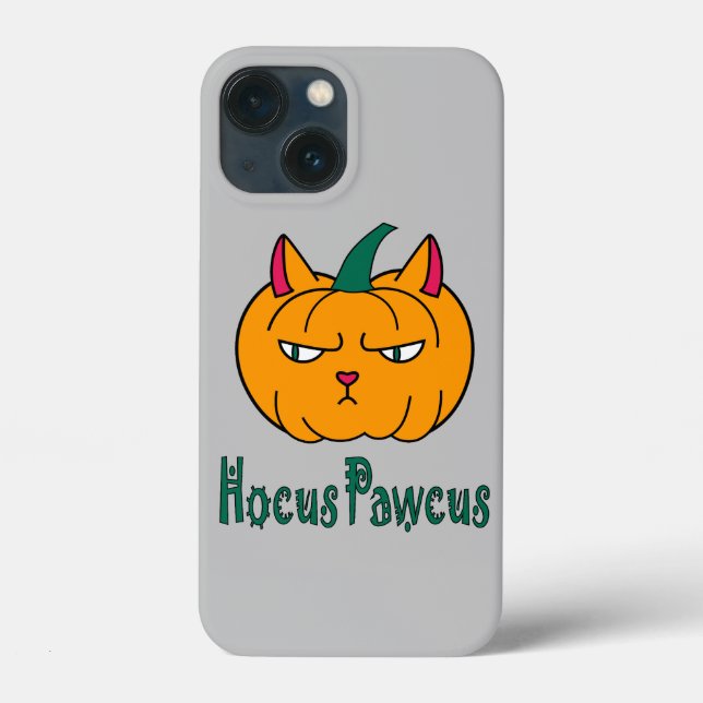Hocus pawcus Halloween abóbora gengibre magia (Verso)
