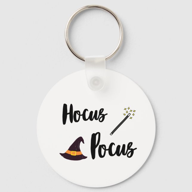 Hocus pocus halloween chaveiro engraçado (Frente)