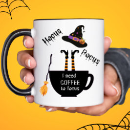 Hocus Pocus I Preciso de café para focar a caneca 