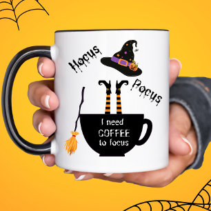 Hocus Pocus I Preciso de café para focar a caneca