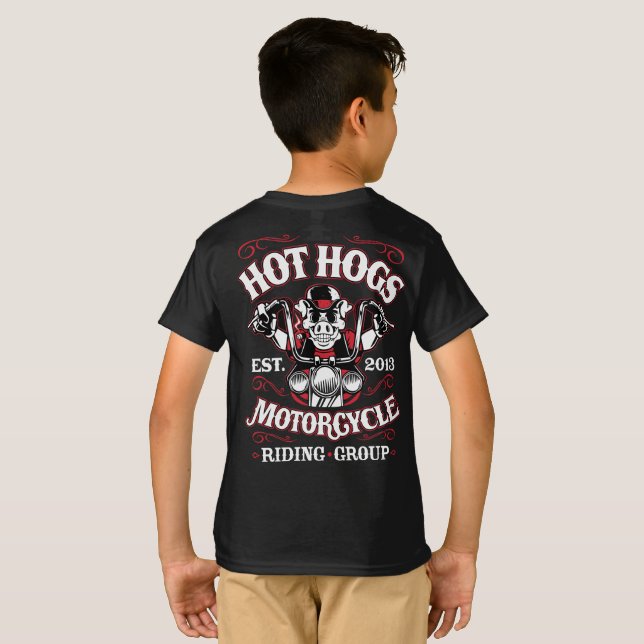 Hogs™ quente caçoa o t-shirt clássico (Parte Traseira Completa)