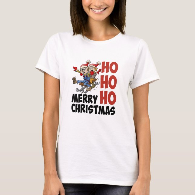Hohoho Merry Christmas. T-shirt (Frente)