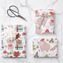 Hojas de papel navideñas