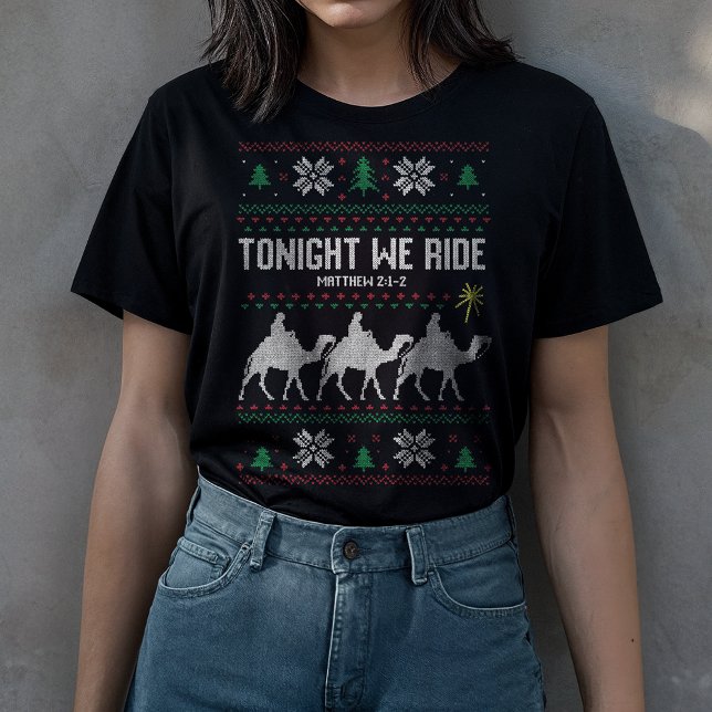 Hoje à Noite Cavalgamos Suéter de Natal dos 3 Reis (Criador carregado)
