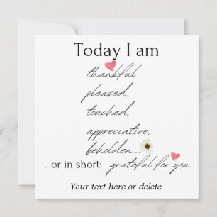 Hoje, agradeço a inspiração personalizável