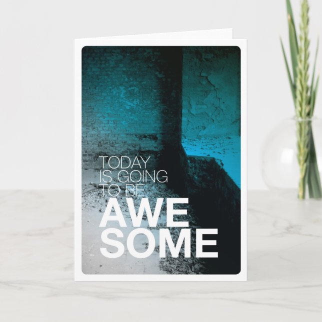 Hoje é cartão de aniversário impressionante (Frente)