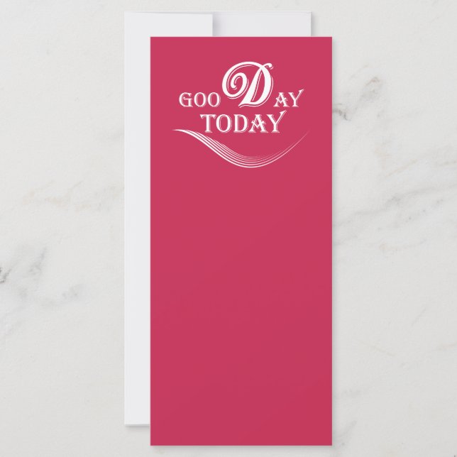 Hoje é um bom dia (Frente)