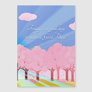 Hoje é um cartão magnético de bom dia