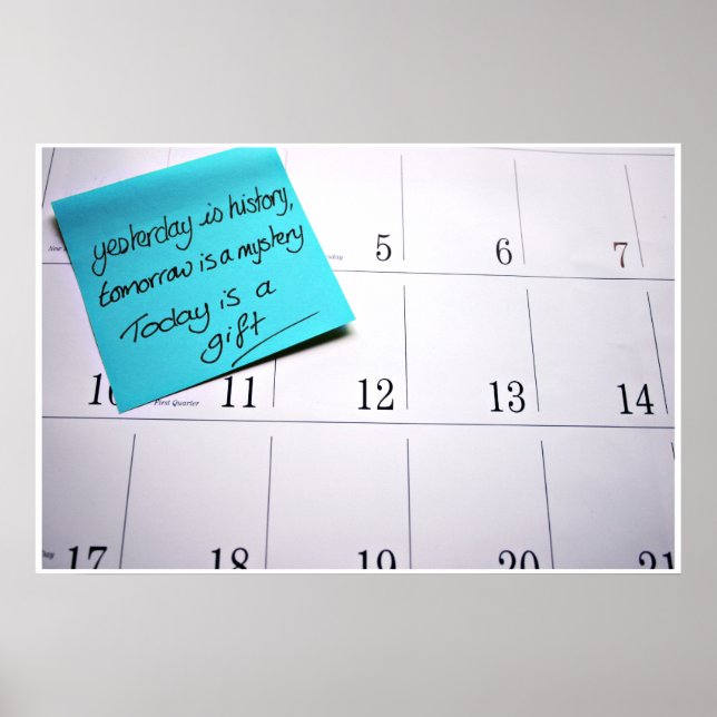 Hoje é um impressão de presente (Frente)