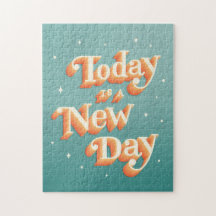 Hoje É Um Novo Quebra-cabeça De Citação Positiva D