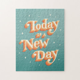 Hoje É Um Novo Quebra-cabeça De Citação Positiva D