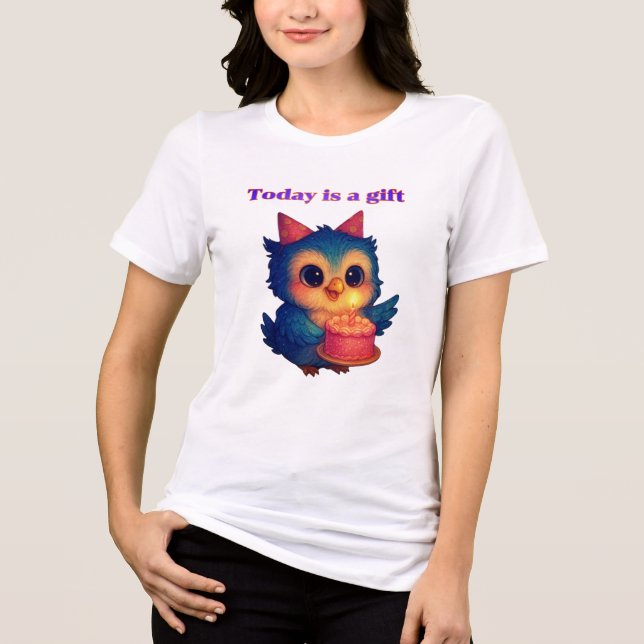 Hoje é um presente - Camisa T inspirada na gratidã (Frente)