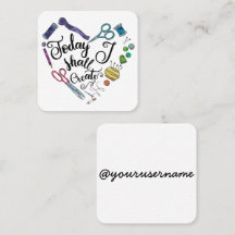 Hoje eu criarei o cartão quadrado