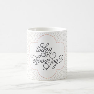 Hoje eu escolho a caneca de café da alegria