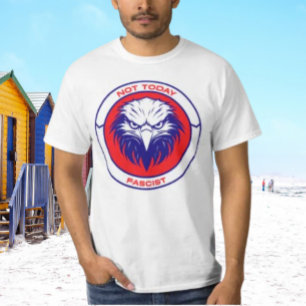 Hoje Não Fascista - Camisa de Águia Patriótica Neg