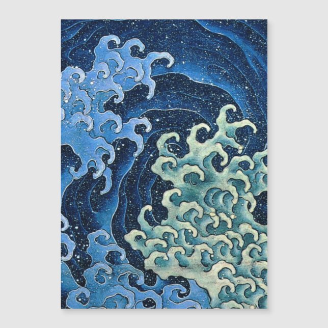 Hokusai Feminine Wave Vintage Ocean (Frente)