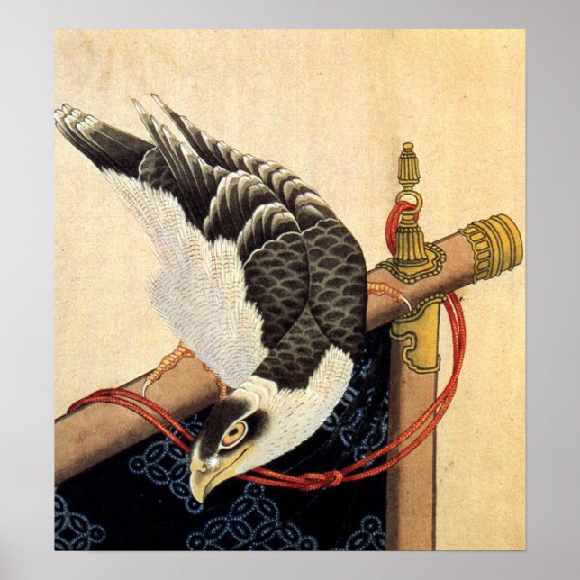 Hokusai Hawk Poster (Frente)