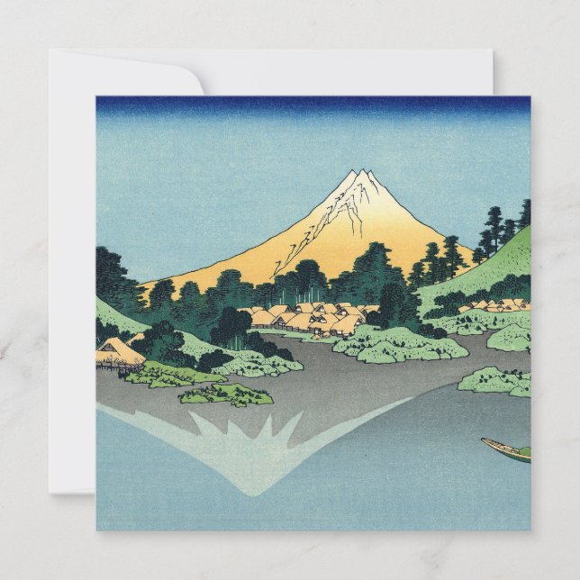 Hokusai Monte Fuji reflete no lago Kawaguchi (Frente)