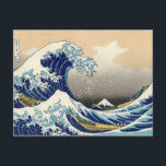 Hokusai O Cartão Postal De Onda De Excelente<br><div class="desc">Hokusai O cartão postal da Onda de Excelente. Impressão japonês de madeira entre 1830-1833. Uma das mais famosas trabalhos de arte japonesas do mundo, Hokusai's The Excelente Wave off Kanagawa é a primeira entrada em suas Trinta e Seis Vistas do Monte Fuji. A própria montanha pode ser vista ao fundo...</div>