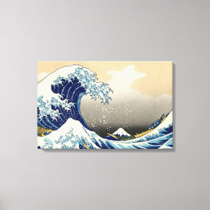 Hokusai o grande envoltório das canvas da onda