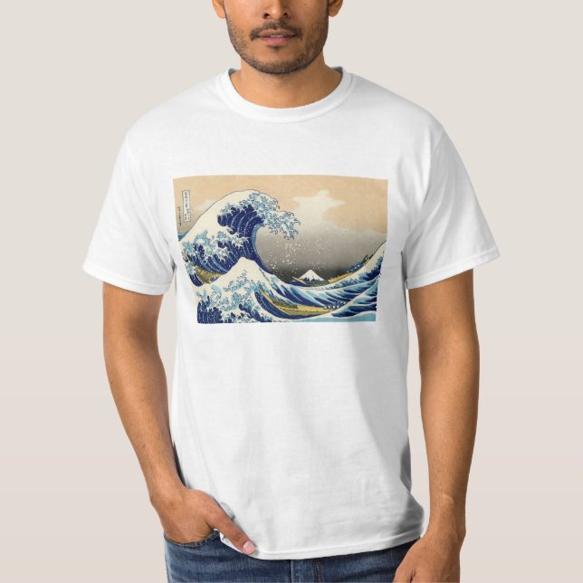 Hokusai o grande t-shirt da onda (Frente)
