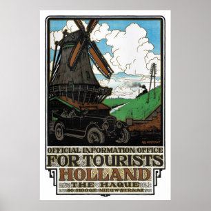 Holanda Viagens vintage de Poster Restaurada