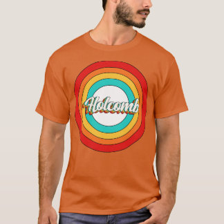 Holcomb Nome Camisa Vintage Circular Holcomb