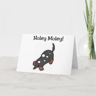 Holey Moley Engraçado Cartão de Aniversário (Grand
