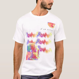 Holi Splatter T-Shirt Colorida para Homens