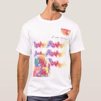 Holi Splatter T-Shirt Colorida para Homens