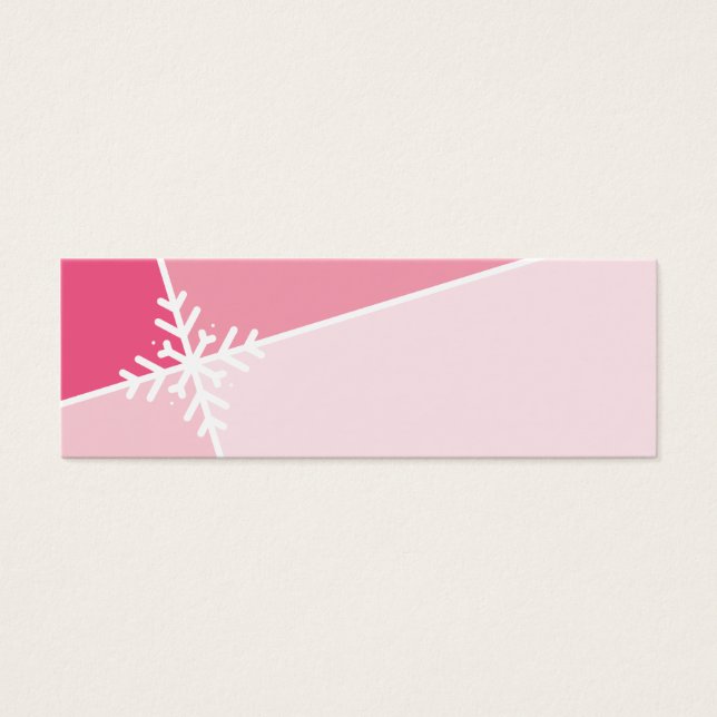 HOLIDAY GIFT TAG: Floco de neve modernista L4 (Frente)