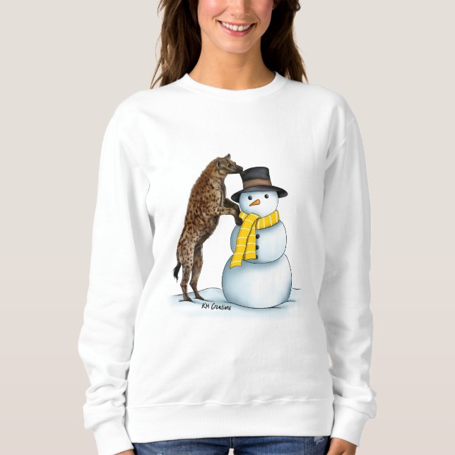 Holiday hyena - camisa de suor (Frente)