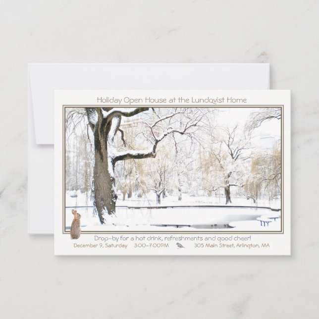 Holiday Open House: convite (Frente)