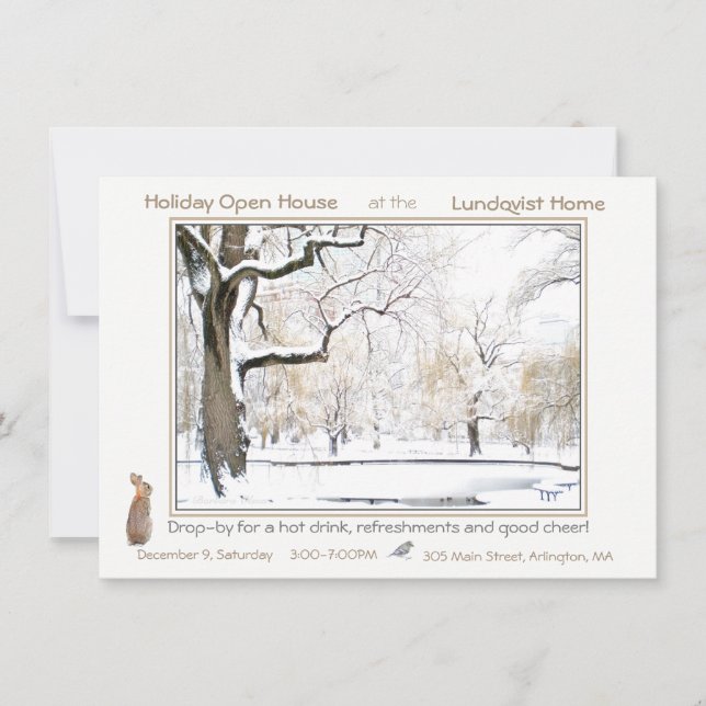 Holiday Open House: convite (Frente)