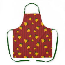 Holiday Red Gold Stripe Bells Christmas