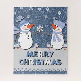 Holiday Snowman Quebra-cabeça