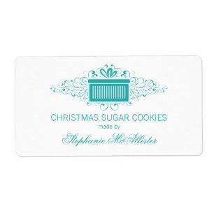 Holiday Swirls Presentes - Etiquetas De Baking, Aq