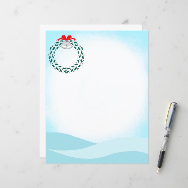 Holiday Wreath Design (Frente/Verso In Situ)