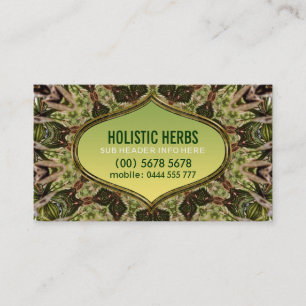 Holística Herbs Shaman New Age Cartão de visita