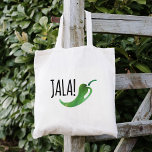 Holla Jalapeno Bolsa<br><div class="desc">Holla! A bolsa de tote de palavras engraçada apresenta uma ilustração jalapeno de cor d'água e uma fonte de estilo manuscrito.</div>